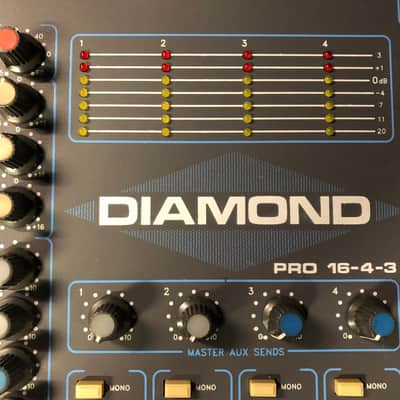 Diamond Studiomaster Pro 16-4-3 Analog Mixer with Unitec Hard Case image 1