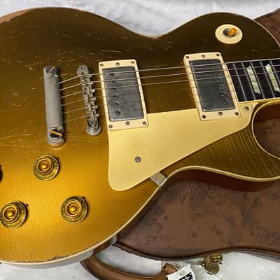 NEW! Gibson Custom Shop '57 Les Paul Gold Top Reissue Ultra Heavy Murphy Lab - Authorized Dealer - 8.8 lbs! - G07284 image 4