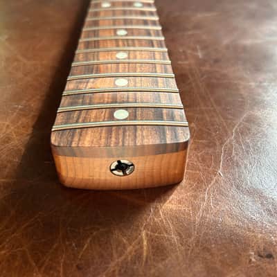Musikraft Strat Neck 60s Oval C, Roasted Maple with Pao Farro, Aged Oil Finish NEW image 3
