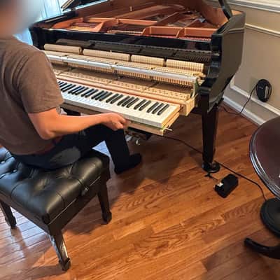 Young Chang Pramberger PG-157 Baby Grand Piano Early 2000's - Gloss Black image 4