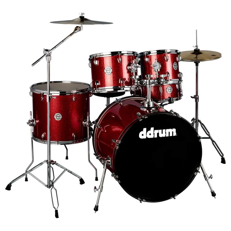 ddrum D2 Series 8x10/9x12/14x16/18x22/6.5x14" 5pc Drum Kit with Cymbals & Hardware image 3