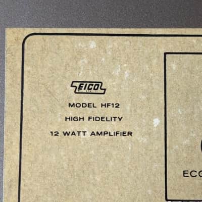Eico HF12 12-Watt Mono Tube Amplifier image 7