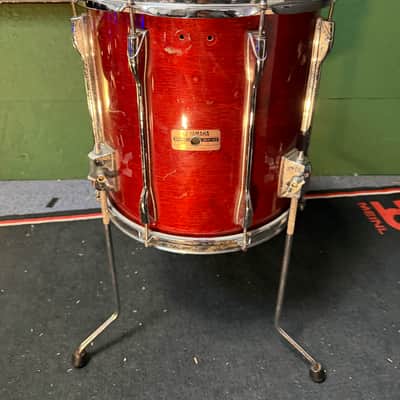 Yamaha  80's Vintage Recording Custom 14x14 Floor Tom - Cherry Red
