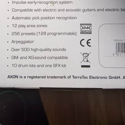 Terratec Axon AX100 MKII Guitar to Midi controller Synth Synthesizer sound module arpeggiator drums image 14