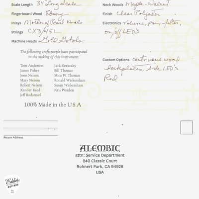 Sale Pending - Alembic Essence - Bubinga image 18