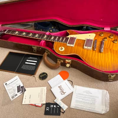 2023 Gibson 1959 Reissue Les Paul Lemonburst Killer Top image 13