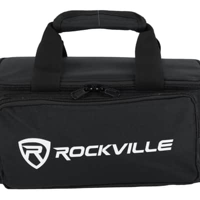 Rockville 4 PACK MINI HALO BLACK DJ Wash Lights+Bag, Wireless DMX/Rechargeable image 8