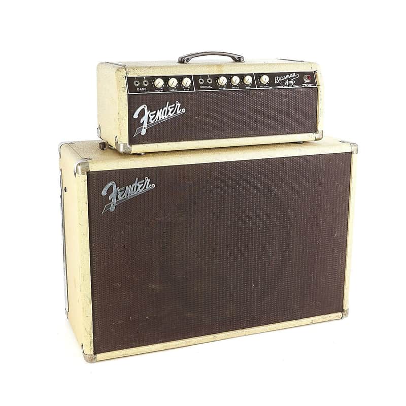 Fender Bassman 6G6 Brownface 50-Watt 1x12" Piggyback Guitar Amp 1961 - 1962 image 2