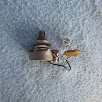 1980 CTS Potentiometer Vintage CTS 250 K Split Metal Shaft Potentiometer With Capacitor Very Good Used Condition image 1