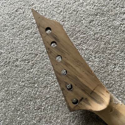 Black Reversed Headstock Guitar Maple Neck, Rosewood Fingerboard 24 Frets image 2