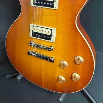 Eastman SB59/S-GB Solidbody Electric Guitar Satin Goldburst Finish w/ Gig Bag image 4