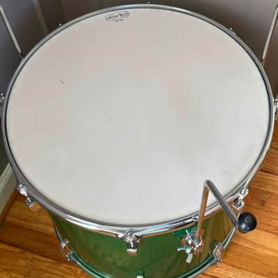 Exc Vintage Mid 60s Ludwig 20” Floor Tom in Green Sparkle image 6
