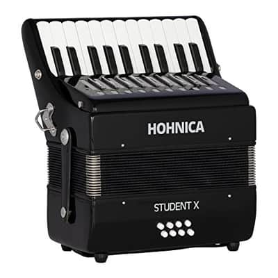 Hohner 30-Key Student X Piano Accordion - Black (STUX) image 3