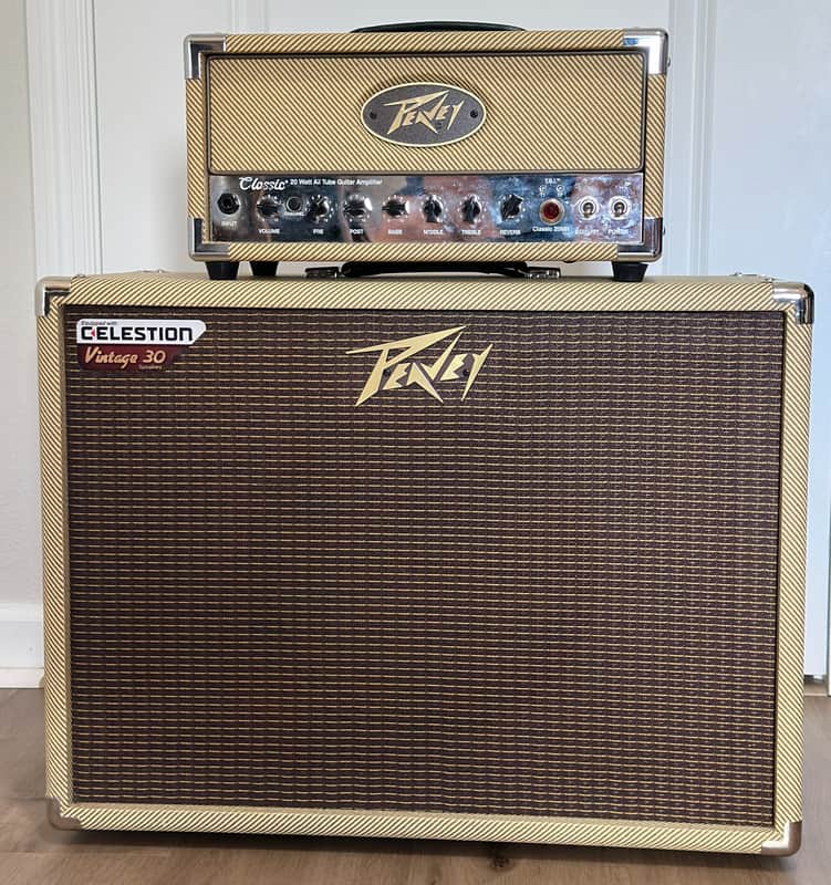 Peavey Peavey Classic® 20 MH Guitar Mini Amp Head and Peavey 112-C 60-watt 1x12 inch Cabinet image 1