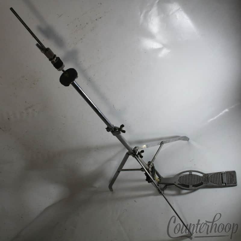 Ludwig Atlas Hi-Hat Cymbal Stand Tripod Base+Pedal 1124 Spur-Lok Vintage 70s-80s image 1