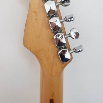 Vintage 1990s 1992 Squier by Fender Made in Korea MIK Standard Stratocaster Guitar White Cream image 9