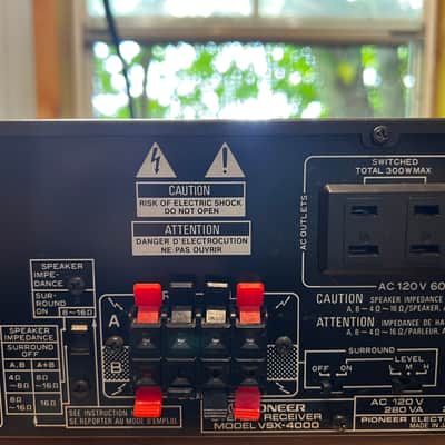 Pioneer VSX-4000 AV Receiver with Remote 1986 image 7