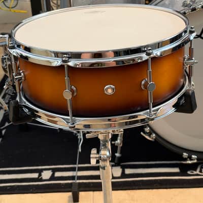Canopus BR-1455 5.5”x14” Birch Snare Drum 2025 - Tobacco Burst Matte image 1