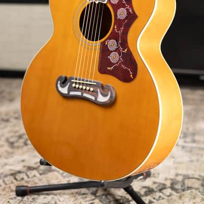 Epiphone J-200 Studio Acoustic/Electric Guitar - Antique Natural image 4