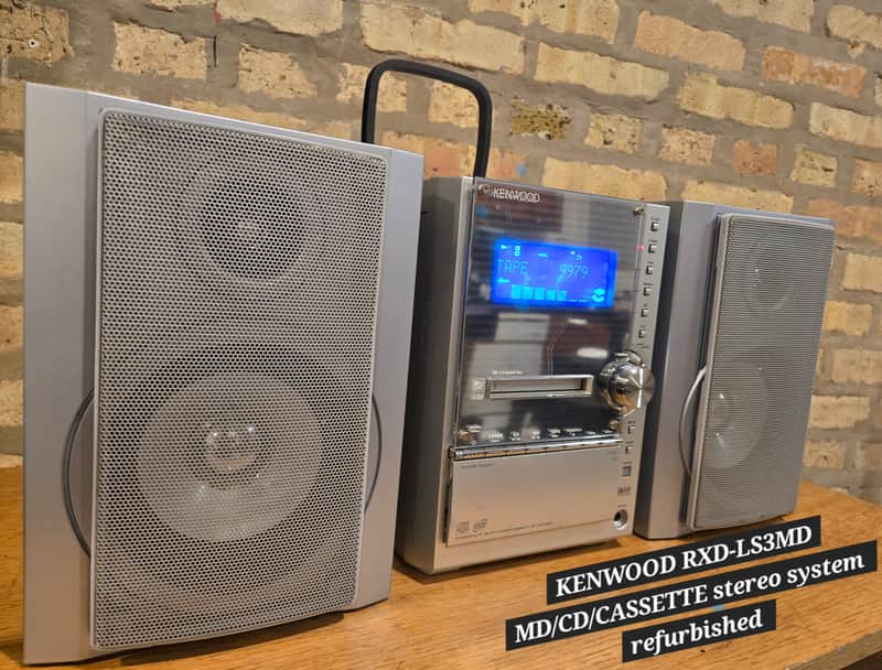 Kenwood rxd-lx3md CD/ MD/cassette stereo system fully functional refurbished image 1