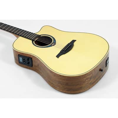 Lag Guitars Tramontane HyVibe THV20DCE Dreadnought Acoustic-Electric Smart Guitar Regular Natural image 3