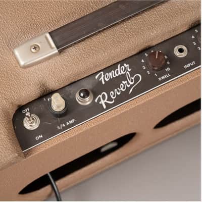 Fender 1963  Reverb Unit Brownface Hallgerät 6G15 Cover Vintage 1963 - brown image 2