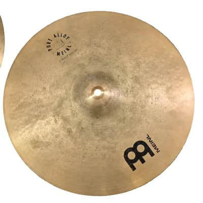 Used Meinl Pure Alloy Medium Hi Hat Cymbals 15" - Fair image 2