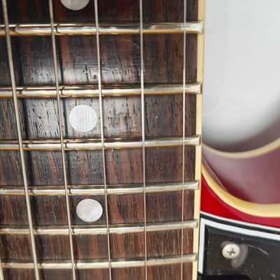 Burny RSA-100 CR Cherry Red Made in Japan 2002 Semi Hollow Body Electric Guitar, o5295 image 7