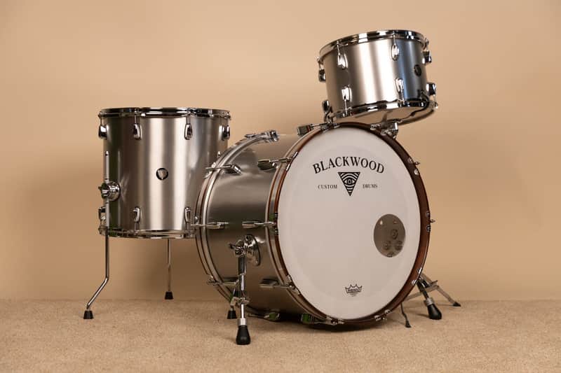 Blackwood Drum Co. Aluminum Drum Set 14x22 9x13 and 15x16 image 1