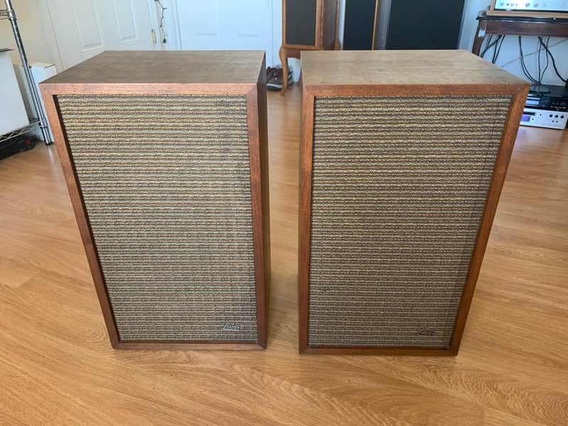 Vintage Pair of Frazier Mark IV Speakers 10" Sub w/ Horned tweeter Sequential #s image 1