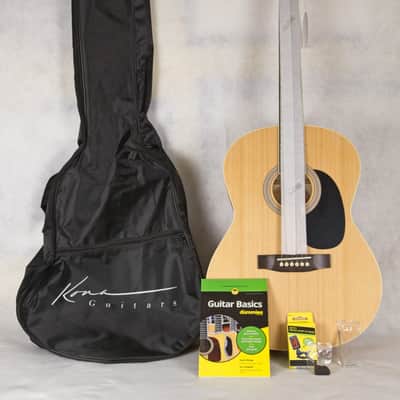 Kona K394D Acoustic Guitar Natural + EXTRAS image 1