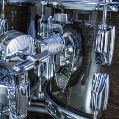 Rogers Londoner V Drum Kit – 1977 Big R Era – New Mahogany – Complete Memriloc Hardware image 11