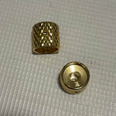 2019 Era MIM Charvel San Dimas Pro Mod Guitar Gold Heavy Knurl Volume Knob Set x2 image 3