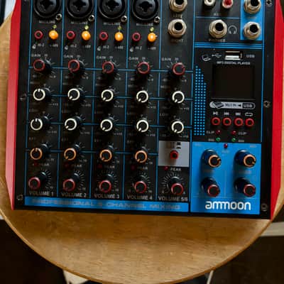 ammoon 6 channel mixer 2020-2024 - Black image 1
