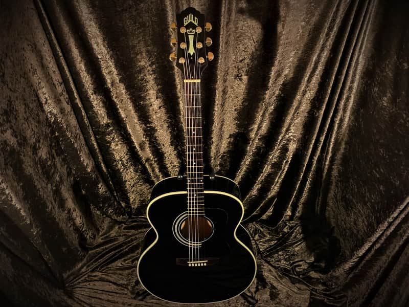 Guild JF30 Black Maple Jumbo Archback Westerly Built 1996 Guild Acoustic Electric w/ Original Case image 1