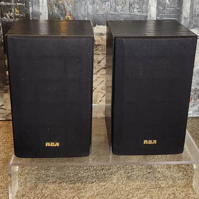 RCA RCA STS-520 vintage 2-way passive bookshelf speakers 90s  - Black image 1