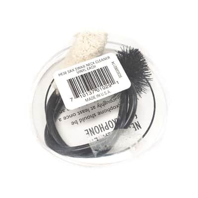 Herco Saxophone Neck Cleaner COMBINATION Cotton Swab + Nylon Shaped Brush on strong flexible vinyl coated snake - Made in USA image 3