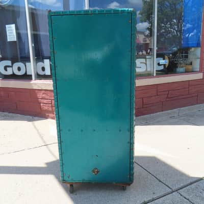 KUSTOM 1970 CASCADE GREEN 3-15" ORIGINAL CABINET EMPTY PICKUP ONLY SE. MICHIGAN RARE! image 7