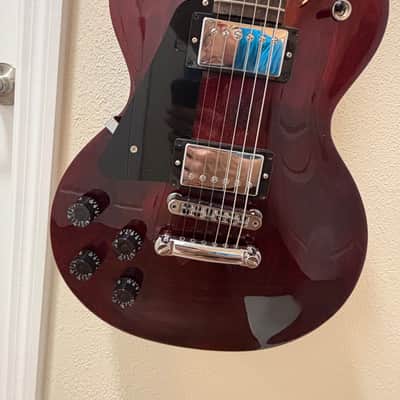 Left Handed Gibson Les Paul Studio without Fretboard Binding 2019 - 2024 - Wine Red image 1