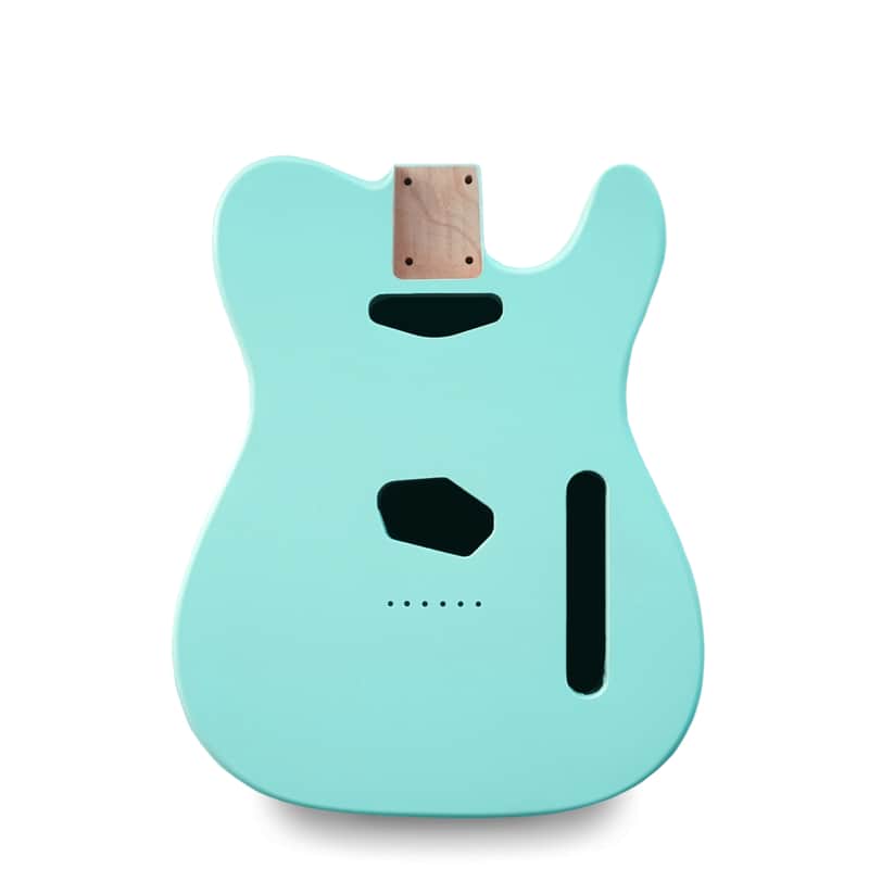 Telecaster Guitar Body - Daphne Blue Vintage Nitro Satin- 2 Piece American Alder image 1