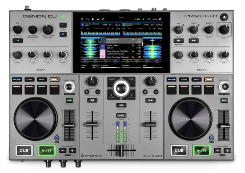 Denon DJ Prime GO+ - Rechargeable Battery-powered, Standalone DJ System with Wi-Fi Streaming image 1