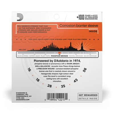 D'Addario EJ42 Phosphor Bronze Resophonic/Dobro Strings - .016-.056 image 2