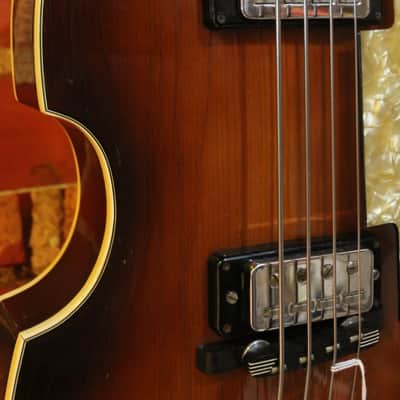 1966 Hofner 500/1 Violin Bass – Sunburst image 5
