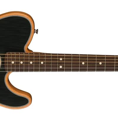 NEW Fender Acoustasonic Player Telecaster Acoustic-Electric Guitar - Brushed Black with Rosewood Fingerboard, Help Support Small Business & Buy It Here ! image 4