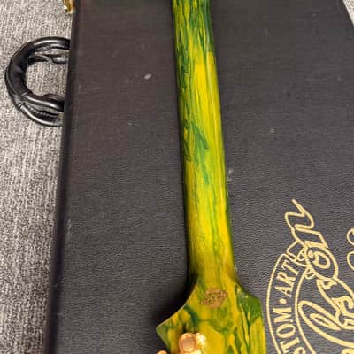 Gibson NR Firebird Custom - Green Marble Drip image 4