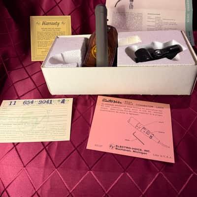 Electro-Voice 654A Dynamic Microphone 1950 - 1969 with all documentation and original box image 4