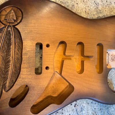 Warmoth Strat Hand-Carved Art by McMAHON Artistry image 4