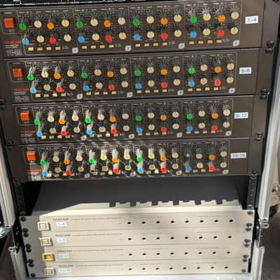 Tascam PE-40 4CH 2U parametric eq WITH LA-40 MK II line converter imagen 2
