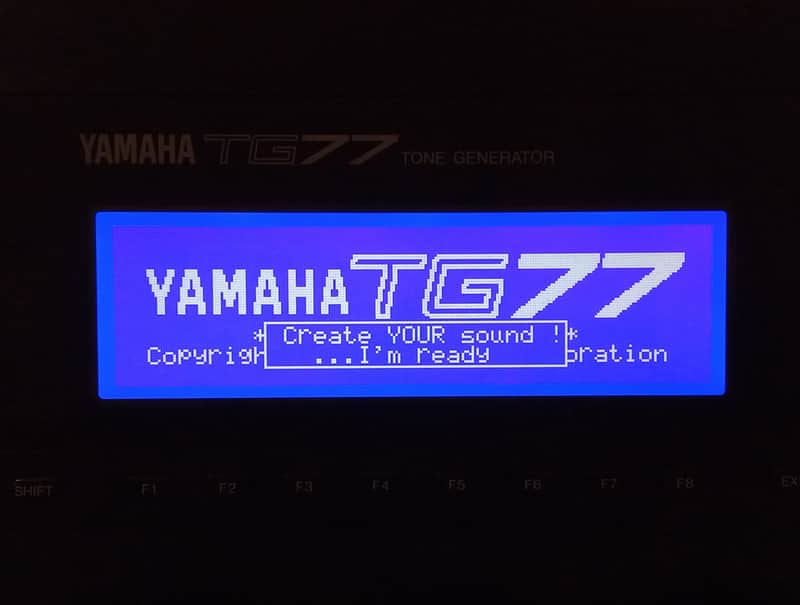 New blue display for Yamaha Tg77 image 1