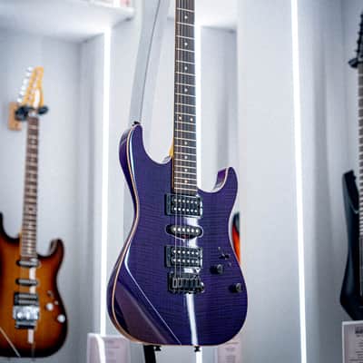 Schecter Sunset Custom II HSH Black Violet image 1